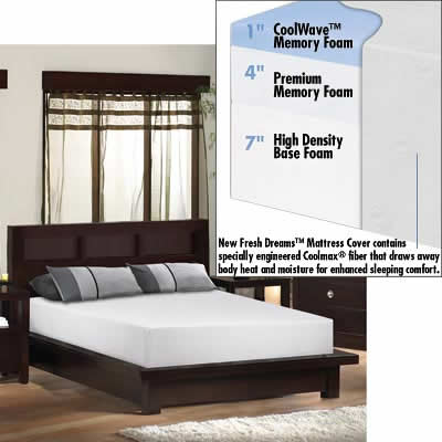  the NovaForm Queen Fresh Dreams Memory Foam Mattress on sale for $550.