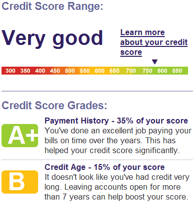 credit report. Actual Credit Report Details: