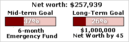 net worth progress bar
