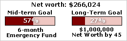net worth progress bar