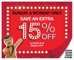 Target 15% Off Everything 11/27 and 11/28, Online & In-Store — My Money Blog