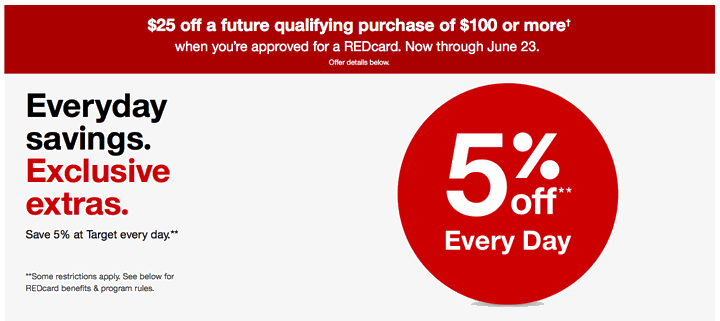 Target REDcard Promotion:  off 0 Coupon For New Applicants