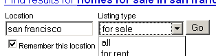 Google Real Estate Screenshot