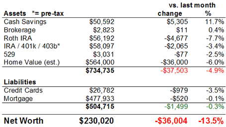 Net Worth Chart July 2008