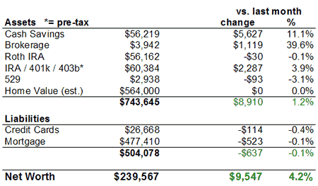 Net Worth Chart July 2008