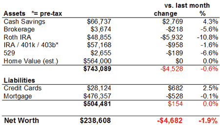 Net Worth Chart 2008