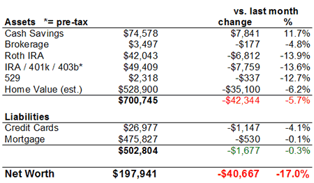 Net Worth Chart 2008