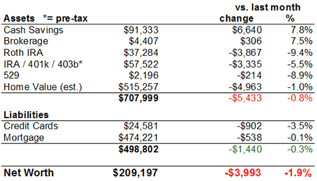 Net Worth Chart 2008