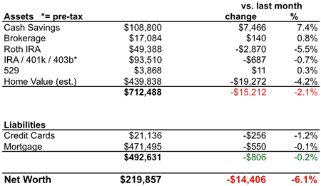 Net Worth Chart 2009