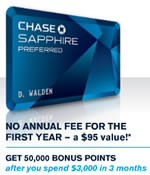 Chase Saphire Preferred Card Banner