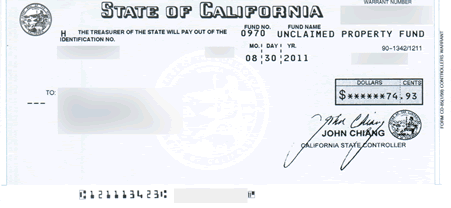 state of california unclaimed money