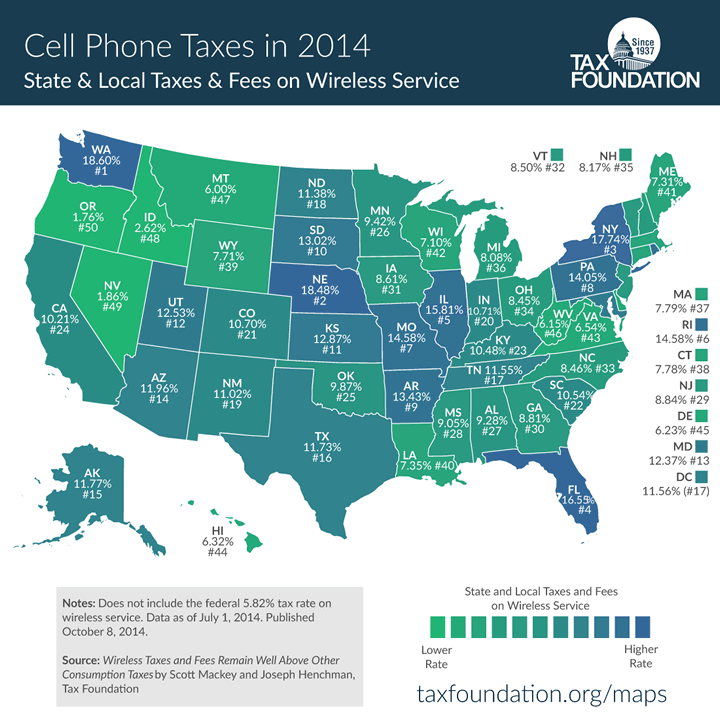 infographic-map-cell-phone-taxes-by-state-my-money-blog