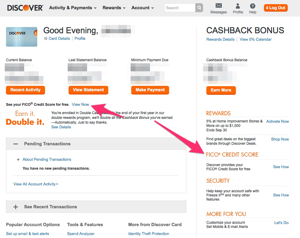 Free Fico Score From Discover Credit Cards My Money Blog