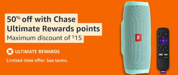 Amazon: Pay with Chase Ultimate Rewards Points, Get Up to 50% Off (Targeted)