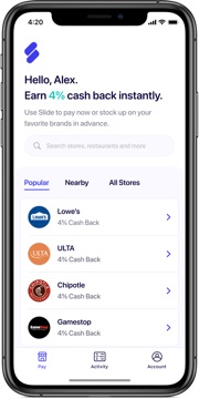 Slide: Up to 5% Cash Back at Instacart, Uber Eats, Grubhub, Doordash via Instant Gift Cards