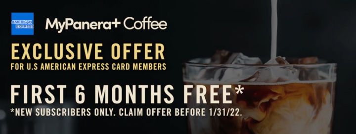 MyPanera Coffee + American Express Card: 6 Months of Free Unlimited Hot or Iced Coffee