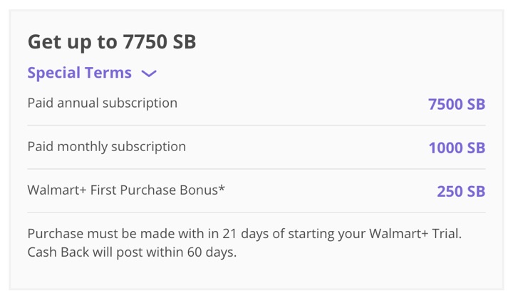 Walmart Plus: Get + Back on  Annual Membership Fee