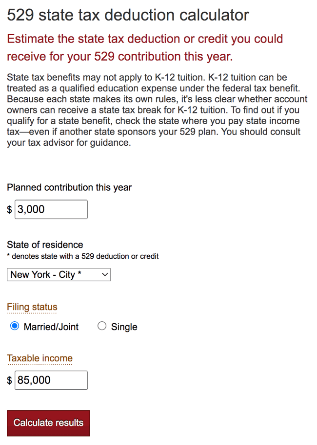 529 College Savings Plans All 50 States Tax Benefit Comparison