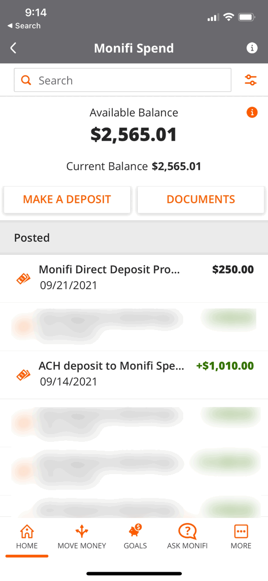 Monifi Fintech Bank App: 0 Direct Deposit Bonus Extended