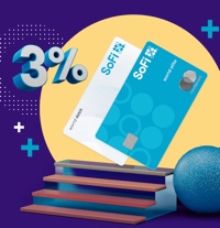 SoFi Credit Card: 3% Cash Back For a Year w/ Direct Deposit (Limits Apply)