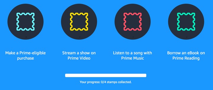 Amazon Prime: Complete 4 Stampcard Activities, Get  Amazon Credit