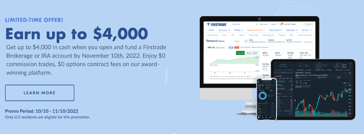 Firstrade Broker Deposit or ACAT Transfer Bonus: Up to ,000