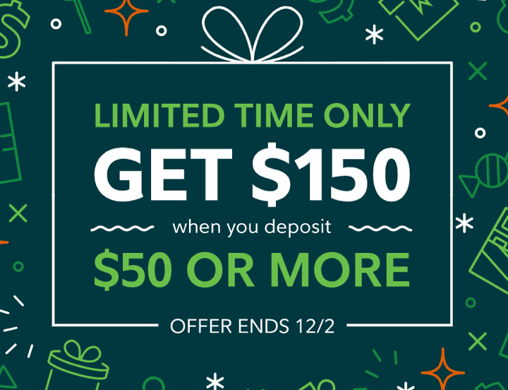 Fidelity Investments: $150 Holiday New Account Offer
