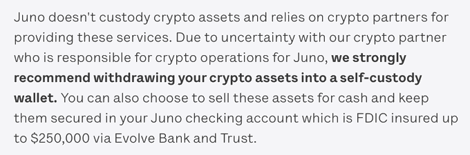 Juno Fintech: 5% Interest, now on up to ,000 + Sell All Crypto Immediately!