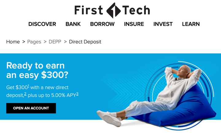 First Tech Credit Union: $300 Rewards Checking Account Bonus