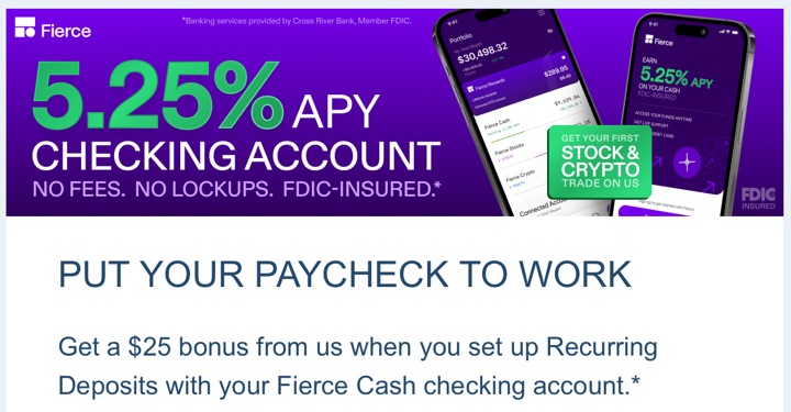 Fierce Finance App Review: 5.25% APY + New Deposit/Referral/Trade Bonuses