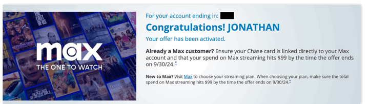 Chase MyBonus 2024 Q2: Check For Targeted 5X Points or HBO Max Offers