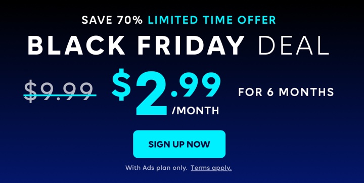 MAX Black Friday Deal: $2.99/month for 6 months : r/HBOMAX